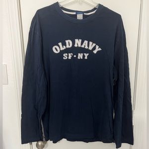 Men’s Old Navy Logo Long Sleeved Shirt
